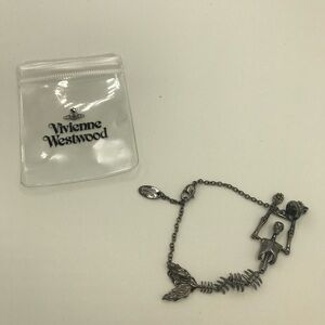 Vivienne Westwood Silver Skeleton Charm Bracelet